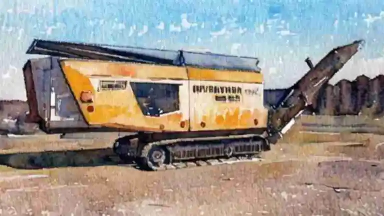 Ecoverse Screener and Grinder MSW Series - artist's watercolour impression.