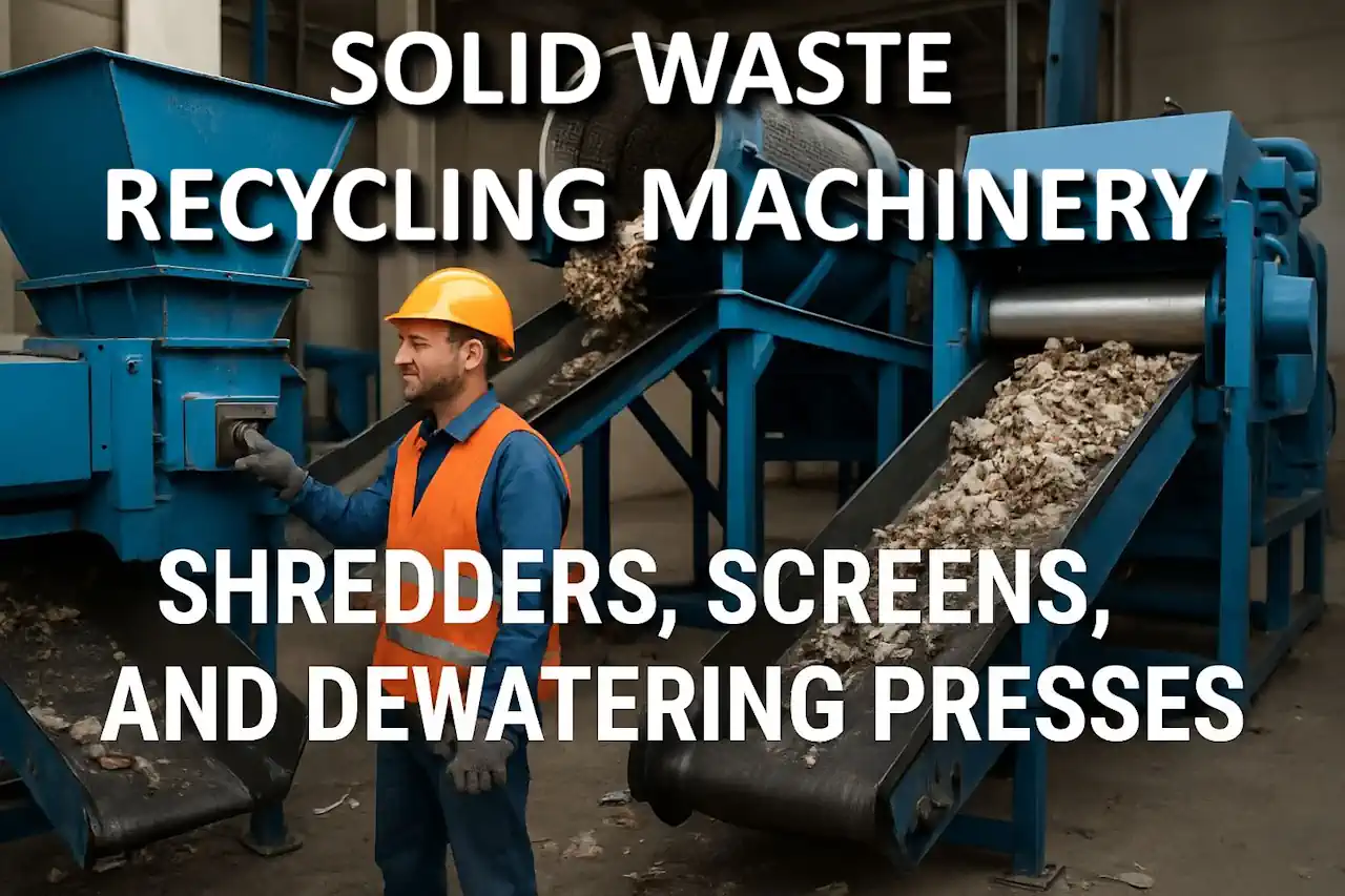An Introduction to Solid Waste Recycling Machinery – Shredders, Screens, Presses & More